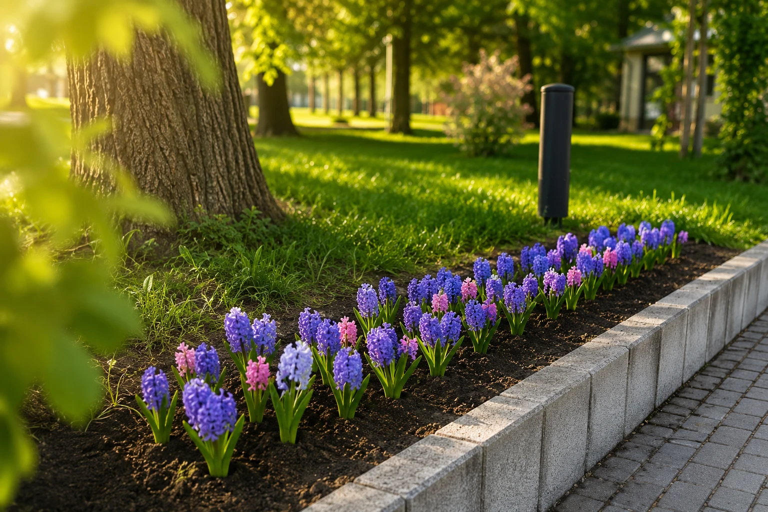 Sadzenie hiacyntów na Osiedlu Lekarka 2